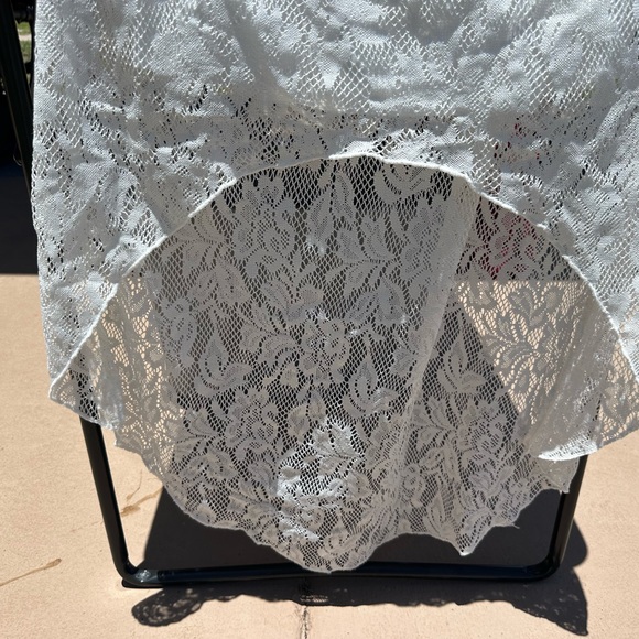 White Lace Country Dress, Cowgirl Dress high to low. Size S/M - Picture 7 of 7